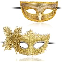 Aomig Maschera Veneziana, 2 Pezzi Maschere Veneziana Maschera Sexy ...