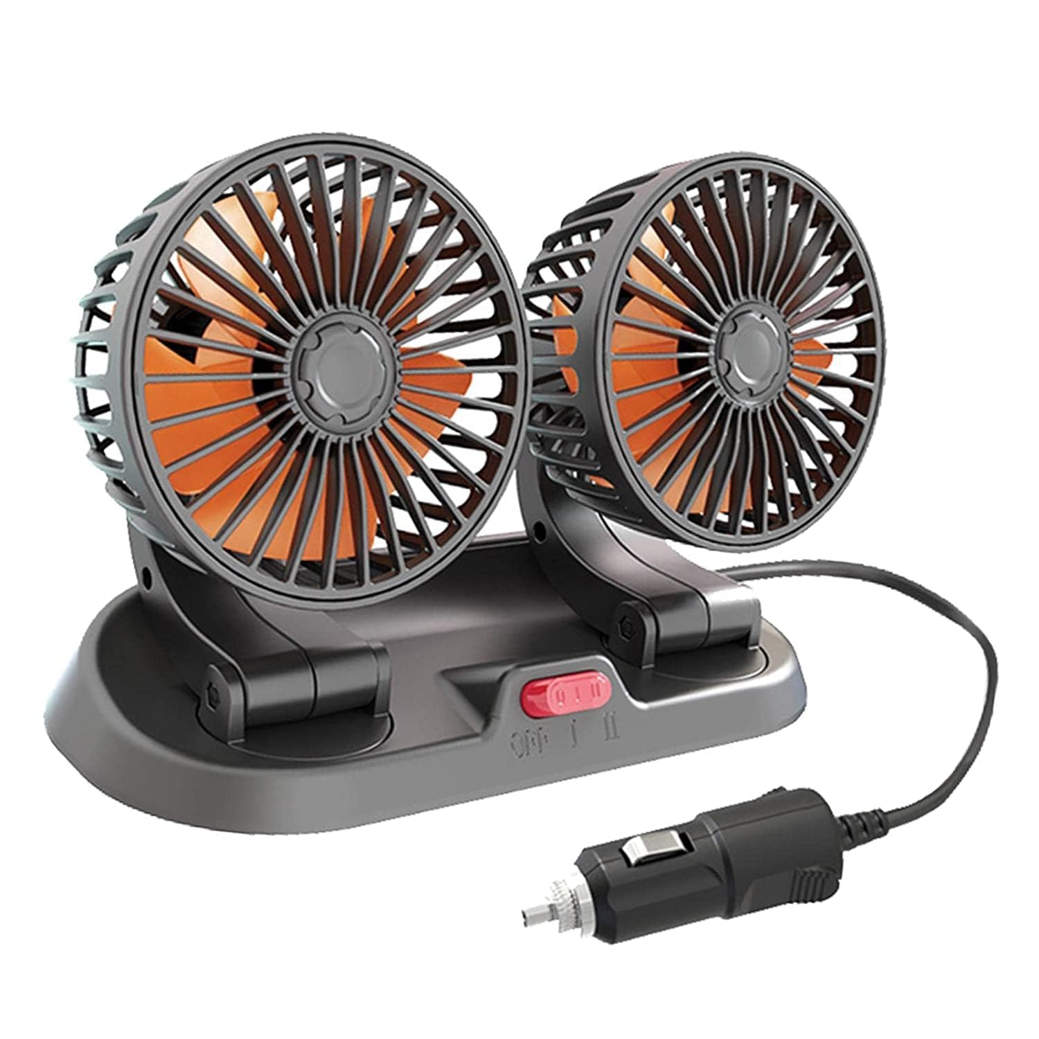 AUTOFASTERS Double Head Car Fan Review 12V 360 Degree Adjustable Cooling