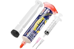 BEEYUIHF No-clean Flussante Saldatura, Senza Piombo Flussanti e Paste per Saldatura, 30mL Siringa flussanti per saldatura, per PCB SMD BGA PGA elettrici (1.62oz/46g)