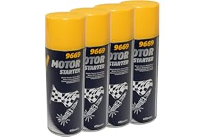 MVH BOCKAUF Starter Spray Starterspray Start Fix Starthilfe Motor MANNOL 4 X 450 ml