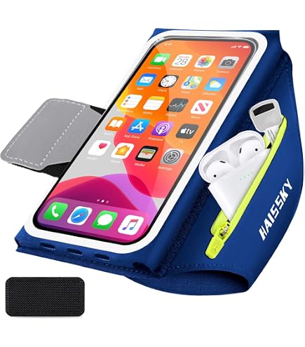 JEMACHE Fascia Da Braccio Portacellulare per iPhone 14 Pro, 14 13 12 11 XR, Samsung Galaxy S22 S21 S20 S10, Palestra Esercizi Porta Telefono Cellulare da Corsa (Nero