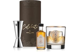 Rusty Barrel Father's Day Gifts - Whisky Gift Set for Dad Including Whisky Glass (315ml), 25/50ml Jigger and 50ml Premium Whisky | Dad Birthday Gifts, Dad Gifts | Gifts for Dad in a Beautiful Gift Box