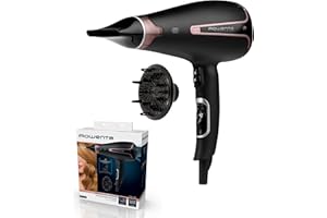 Rowenta CV7920 Silence AC Premium Care profesjonalna suszarka do włosów, cicha, 2300 W, z generatorem jonów i dyfuzorem
