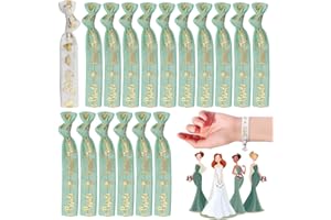 SIEBOLD JGA Armbänder,17 Stück Team Braut Armbänder,Junggesellinnenabschied-ArmbäNder, 1 Braut Armbänder,16 Team Braut Armbänder für Hochzeit,Hen Party, Engagement und Bridal Shower Dekorationen