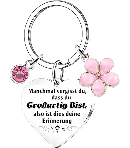 GEBETTER 1*Llavero Regalo Colega Mujer Corazón 4CM + 1*Tarjeta De Felicitación + 1*Sobre Para Amiga Compañera De Trabajo Amistad Jubilación En