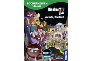 Die drei ??? Kids, Bücherhelden 1. Klasse, Vorsicht, Zombies!: Wimmel-Krimi - Leicht lesen lernen ab 6 Jahren - mit tollen Wimmelseiten - ermittle gemeinsam mit Justus, Peter und Bob und löse den Fall