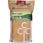 Conscious Food Natural Raw Sugar | 2 Kg | Unrefined & Unprocessed Raw Sugar | Khandsari, Desi Khand