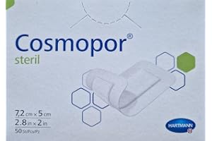 Cosmopor 9008003 medicinskt tejp, steril, 7,2 cm x 5 cm (50-pack)