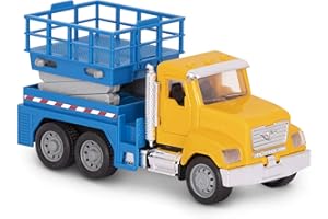 DRIVEN by Battat - Micro camion ascensore funzionante con luci e suoni a LED - Giocattolo da costruzione educativo per bambini, 3 anni+