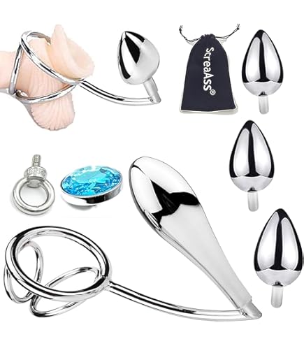 The Steel Master Bondage Edelstahl 45mm Cockring Penisring Hodenring mit  Anal Kugel Analplug Bondage Hook und Penis Dilator Asslock Buttplug Plug :  Amazon.de: Drogerie & Körperpflege