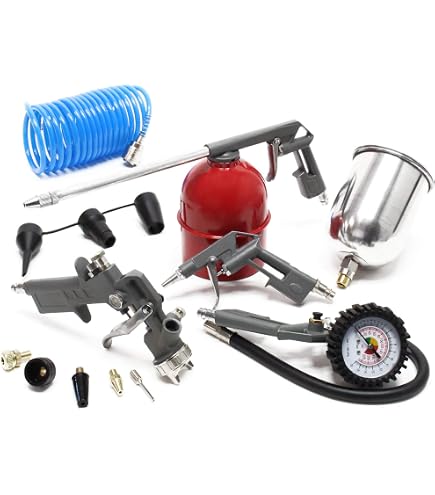 Metabo LPZ 7 Set – Pistola De Aire Comprimido Y Accesorios Para Compresor (7 Piezas)