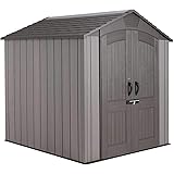 Keter 17199845 Geratehaus Fusion 757 Kunststoffgeratehaus In Mahagoni Grau 229 X 223 5 X 252 Cm Amazon De Garten