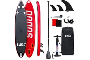 WAVESKY Stand Up Paddling Board Aufblasbares SUP Board für 2+1 Personen/Familien, Surfboard für Erwachsene, Tragkraft bis 150KG, Stand-Up Paddle, Komplettes Zubehör mit Paddel, Flossen, Rucksack