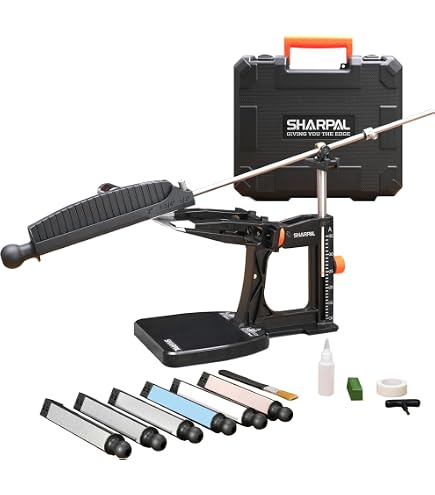 Kit d'aiguisage Lansky 3 pierres + huile + 4 angles