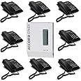 Accord ACE 108 EPABX Intercom System for Office, 1 CO + 8 Extensions with 8 Beetel landline Telephone Set