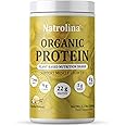 Natrolina Plant Based Organic Protein Powder - Vanilla Flavor 1Kg 2.2 lbs, 25 Servings | 22g Protein Per Serving, Vegan Pea & Brown Rice Blend | For Muscle Support & Balanced Nutrition | Sugar-Free