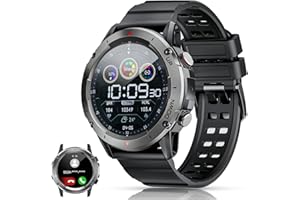 PASONOMI Smartwatch Herren mit Telefonfunktion 1,39" DIY HD Voll Touchscreen Uhren Fitness Tracker 30+ Sportmodi Aktivitätstracker IP68 Wasserdicht Armbanduhr mit Schlafmonitor Schrittzähler Message Reminder