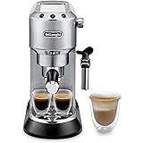 De'Longhi Dedica Style, Traditional Pump Espresso Machine, Coffee and Cappuccino Maker, EC685M, Silver