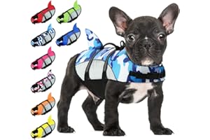 ALAGIRLS Hund Schwimmweste, Schwimmweste zum Schwimmen, Schwimmweste für Hunde, Schwimmweste für Hundeflotation ALADLJ001 BlueCamo XS