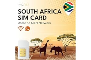 travSIM Carte SIM pour l'Afrique du Sud | Utilise Le réseau MTN | 100GB de données Mobiles avec Vitesse 4G| Hotspot jusqu'à 3 appareils | Valable 30 Jours