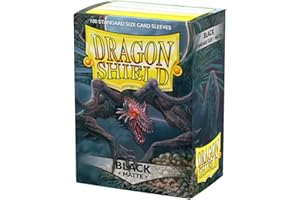 ‎DRAGON SHIELD Dragon Shield 11002 Matte Standard Size Sleeves 100pk-Black