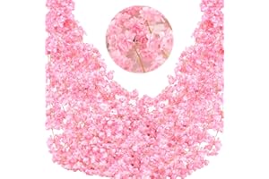 BSITSSS 3 Stück Künstliche Blumen Girlande 180cm Kirschblüten Girlande Blumengirlande Rosa Kunstblumen Hängend Blumenranken Künstlich Sakura Deko für Hochzeit, Party, Haus, Garten Dekoration