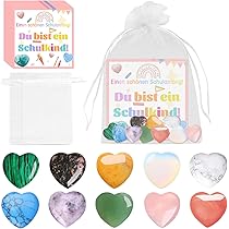 Mutstein Zur Einschulung - Glücksbringer Mit Karte Für Schulanfänger