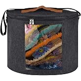 Large Dustproof Hat Box with Lid Round 43 cm   36 cm