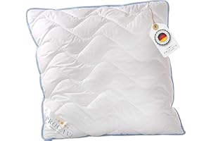 PROCAVE TopCool poduszka pod głowę, odporna na gotowanie, 80 x 80 cm, wysokiej jakości poduszka pikowana, oddychająca poduszka dla alergików, na zimę i lato, 100% z Niemiec