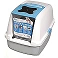 Catit Style Hooded Cat Pan/Litter Tray/Litter Box, 57L x 39W x 46.5H ,blue
