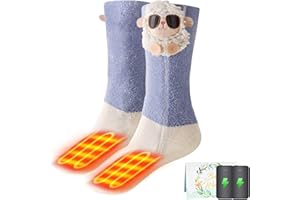 CYCYHEAT Heated Socks for Kids - Boys and Girls Foot Warmer Electric Heating Socks with 4000mah Battery, 3 Heating Levels