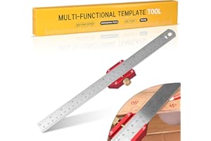 Streichmaß, Aweohtle 300mm Zimmermannswinkel set, mit Mehrwinkel Anschlagwinkel und Anreisswerkzeug - Kombinationswinkel - Messwerkzeuge für Holzbearbeitung, Heimwerken, Handwerk