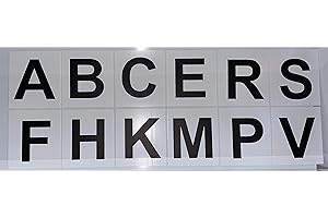 PROFILESIGNS.CO Marcadores de letras de doma – Show jumping – ecuestre AKEHCMBFPRSV arena grande/pequeña (juego completo de 12 A, K, E, H, C, M, B, F, P, R, S, V)