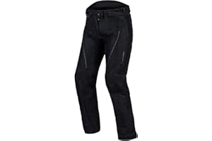 REBELHORN Hiker III Lady Pantalones de Moto Textil para Mujer Protectores de Rodilla de Membrana Paneles Antideslizantes Elementos Reflectantes 4 Canales de ventilación 2 Bolsillos