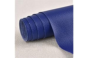 CHANGTSING Patch di Ecopelle PU Autoadesiva 10 x 20 cm riparazione decorative pellicole in pelle sintetica riparazione Adesiva Sedile Auto per Divani, Sofa, Auto Interni blu reale 1