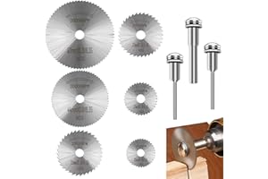 shengbenhao Dischi da Taglio, 6 Pezzi Mini Lame Da Sega HSS Seghe Circolari Lame Per Tagliare Legno, Plastica, Fibra di Vetro, Metallo Morbido(Gli utensili elettrici non sono inclusi)