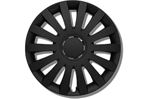 ALBRECHT AUTO-ZUBEHÖR Albrecht tapacubos 14 pulgadas negro mate para llantas de acero - Tapacubos Wind de plástico de alta calidad con barnizado - Duradero en el embalaje original de Albrecht - Fabricado en la UE