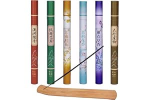 ALUYF Räucherstäbchen Spirituelles Räucherstäbchen Set Weihrauch Geschenk Set mit Räucherstäbchen Halter für Meditation/Yoga Osmanthus, Absinthe, Santal, Thuja, Jasmin, Lavande 240 Stäbchen