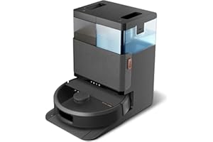 iRobot Roomba Plus 505 Combo con Base AutoWash multifunción y autolimpiable, Mopas DualClean con PerfectEdge, PrecisionVision IA, Clearview Pro LiDAR, Secado Aire Caliente mopas, 75 días autovaciado_N