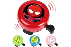 QXNDXQ Campanello Bici Bambino Ragazze Ragazzi,Campanello per Manubrio per Bambini in Lega di Alluminio,Il Suono Della Suoneria è Chiaro e Forte per Bicicletta Mountain Bike Scooter Bici Senza Pedali