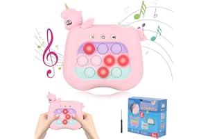 Fiotha Gioco Quick Push Bubbles, Quick Push Game, Gioco Elettronico Fidget, Pop Puzzle Game, Pop It Elettronico, Push Pop Bubble Sensory Fidget Toy, Pop Puzzle Game Regalo per Bambini e Adulti (Rosa)