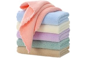 Pfimigh 6 paquetes de pañales para bebés, 25 x 50 CM, pañales de felpa de coral, extra absorbentes y suaves para la piel sensible de los recién nacidos.