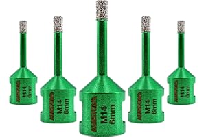 KURSTOL Diamantborr kakelborr 6 mm – 5 stycken M14 diamantborrkronor