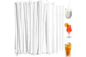 50 st återanvändbara och återvinningsbara hårda plastsugrör för olika drycker, juice, mjölk, te, för daglig användning
