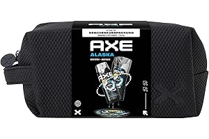 ‎AXE Axe Geschenkset Alaska Pflegeset mit Bodyspray, Duschgel und Kulturbeutel(150 ml + 250 ml)