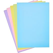 Carta Colorata Gialla A4 220gsm - Confezione Da 50 Fogli, Per Artigianato E Lavoretti Bambini - Foto 5