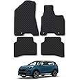Rubber Car Mats Compatible with Kia Sportage (2016-2021) Tailored Fit Car Floor Mats Set Accessory Custom Fit Anti-Slip Backing Heavy-Duty Waterproof Easy-Clean Durable All Weather Full Coverage