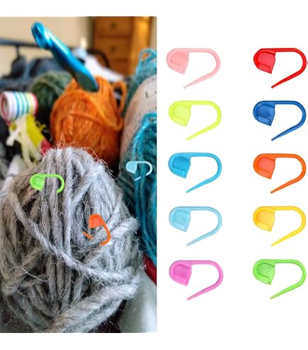 6 Porte-mailles En Aluminium Pour Tricot - Taille 6 à 20 Cm, Accessoire Rangement Mailles Crochet Tricotage