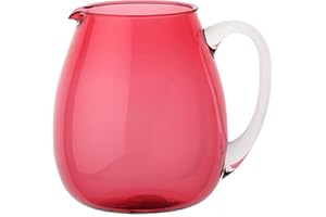 ROSE & TULIPANI MILANO Rose & Tulipani - Brocca Colorlife in acrilico colorato da 2,5 litri, elegante e resistente, colore Rosso