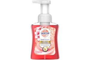 ‎SAGROTAN Sagrotan Samt-Schaum Seife Kirschblüte & Rose – 1 x 250 ml Schaumseife im Seifenspender